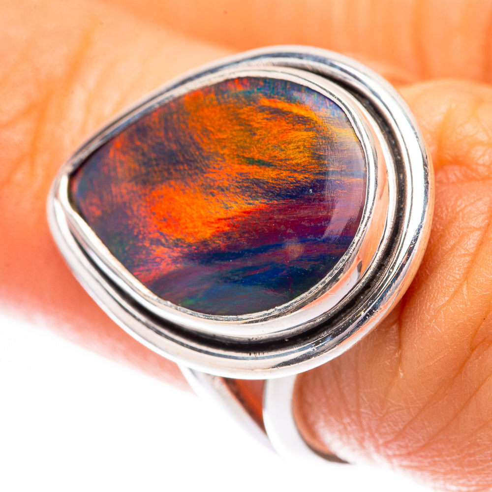 Aura Opal Ring Size 6.5 (925 Sterling Silver) R140548