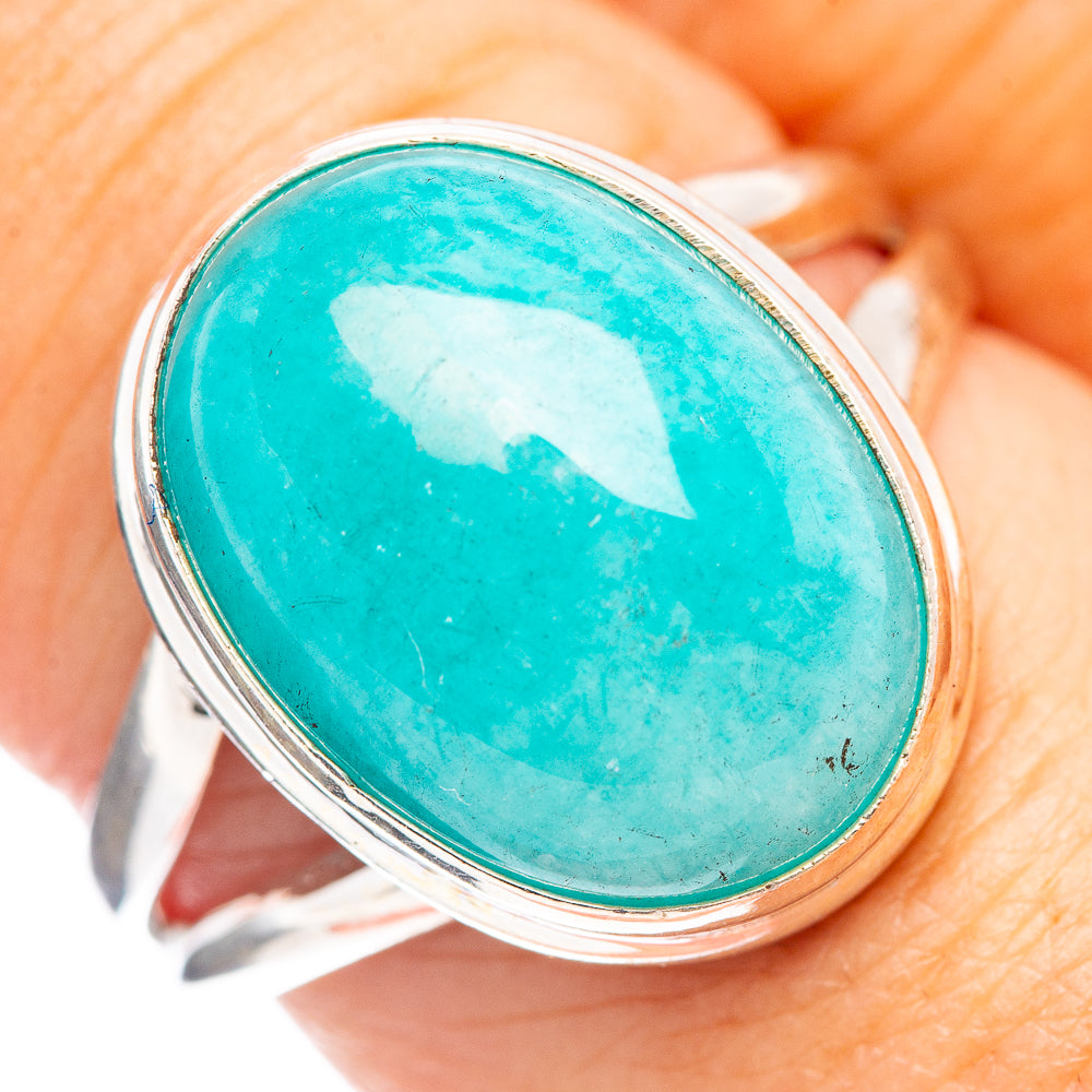 Amazonite Ring Size 8.25 (.925 Sterling Silver)