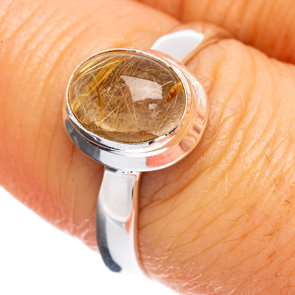 Value Rutilated Quartz Ring Size 8 (925 Sterling Silver) R3236