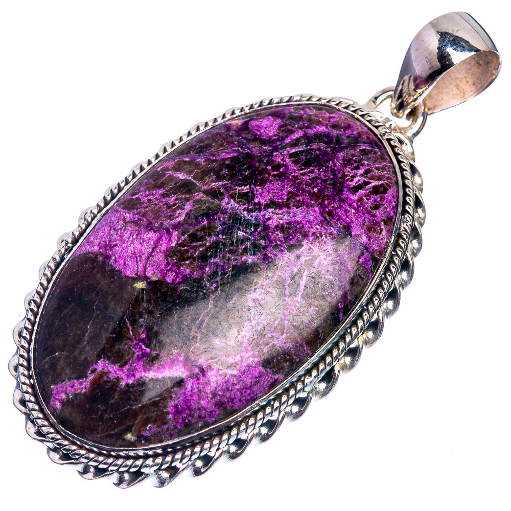 Stichtite 925 Sterling Silver Pendant 2 1/8"