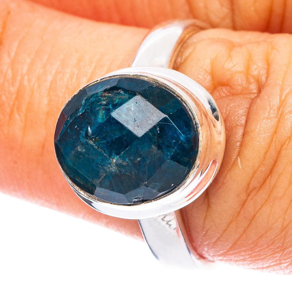 Rare Apatite Ring Size 8 (925 Sterling Silver) R6808