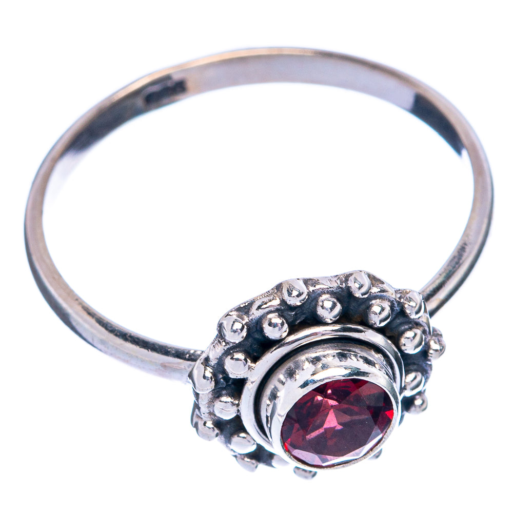 Garnet Dainty Ring Size 8 (925 Sterling Silver) R145395