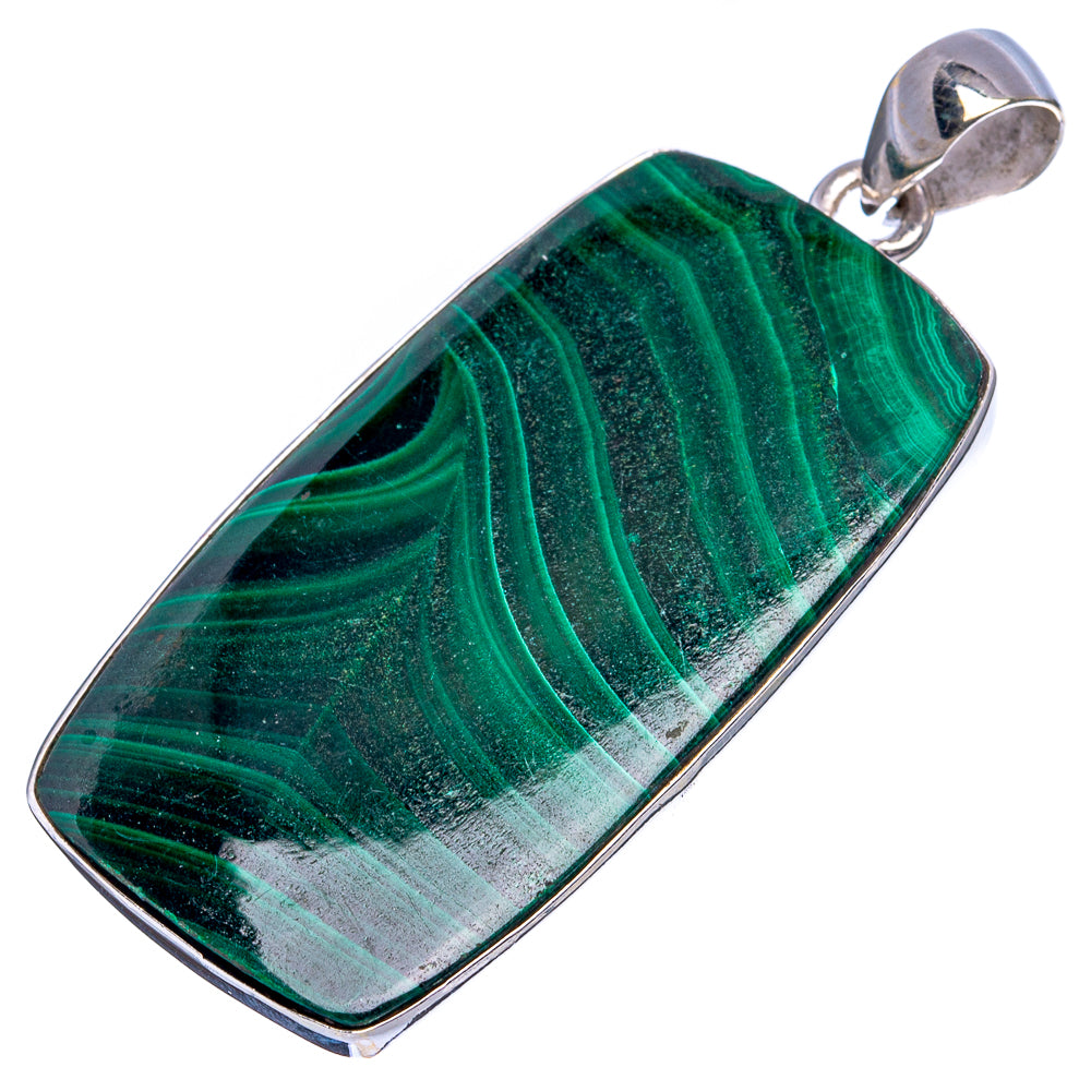 Malachite Pendants 2" (925 Sterling Silver) P43217