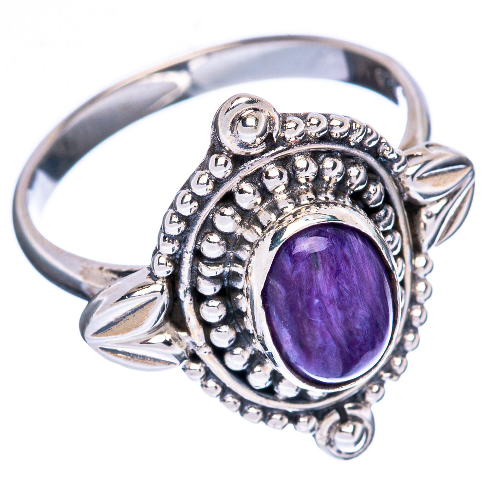 Value Charoite Ring Size 6.5 (925 Sterling Silver) R3274