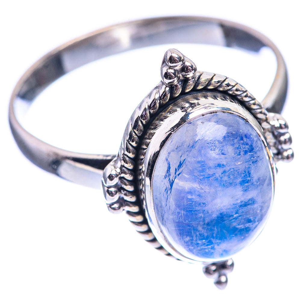 Blue Moonstone Ring Size 11.5 (925 Sterling Silver) R141971