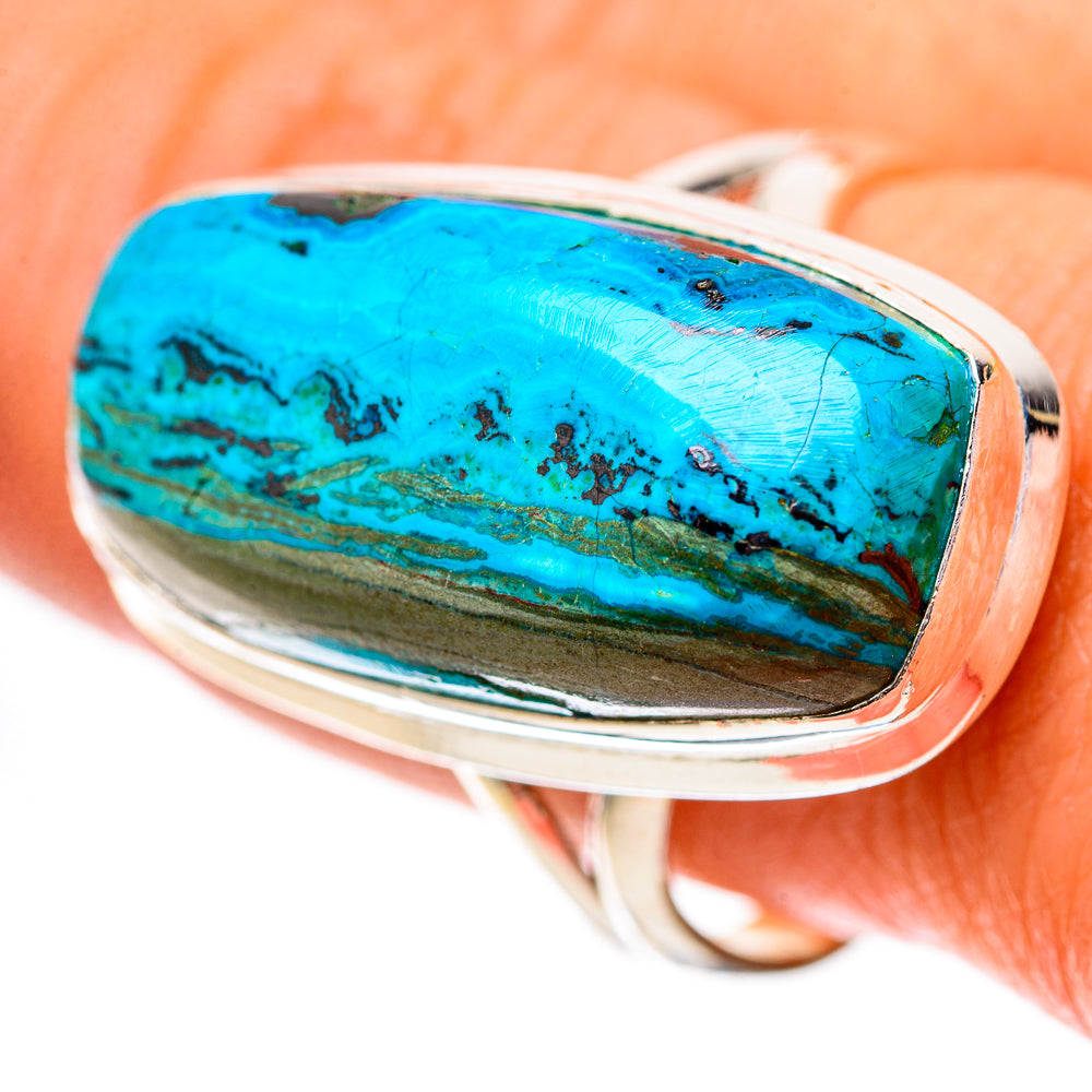 Large Chrysocolla Ring Size 9.75 (925 Sterling Silver) RING139077