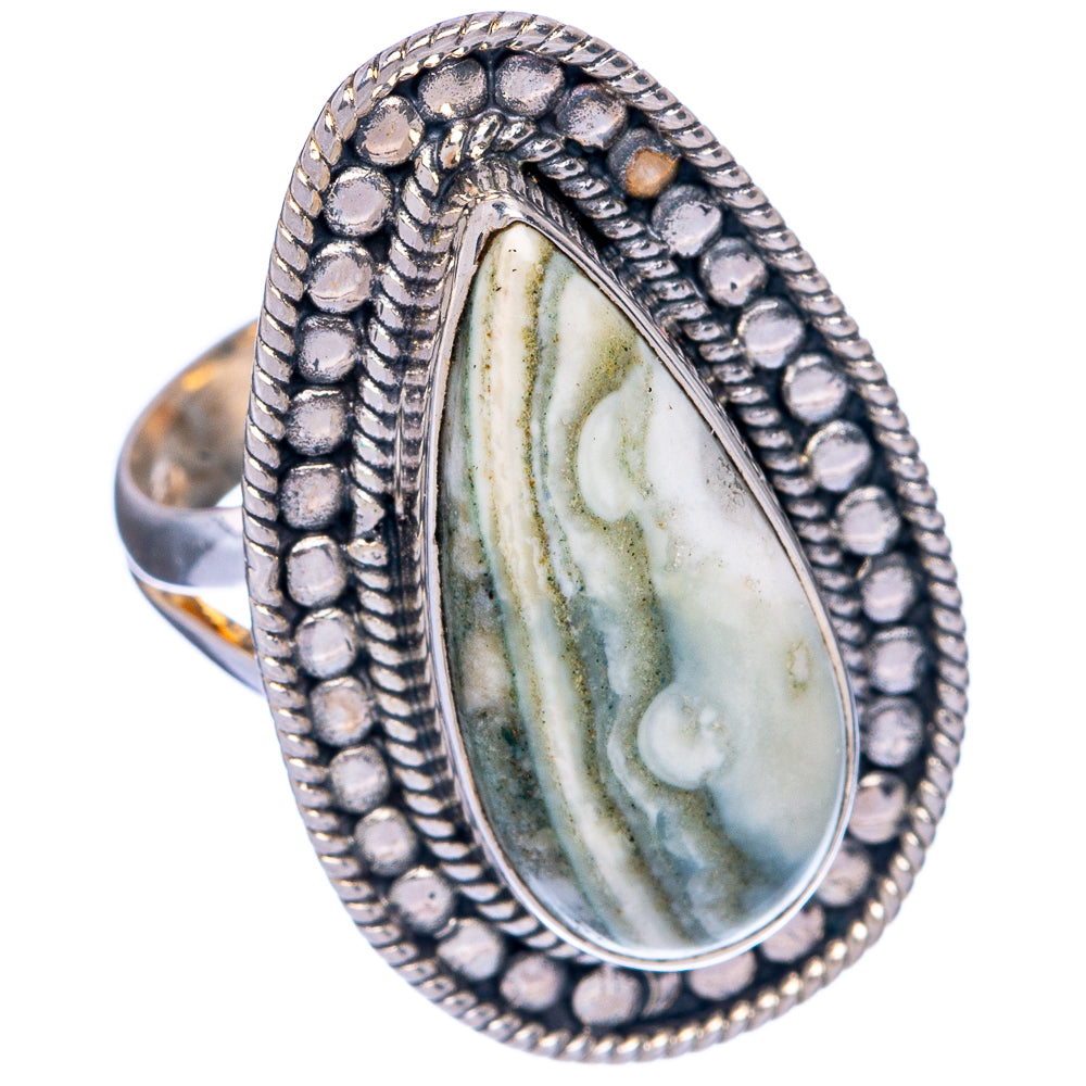 Large Ocean Jasper Ring Size 5.75 (925 Sterling Silver) R145317