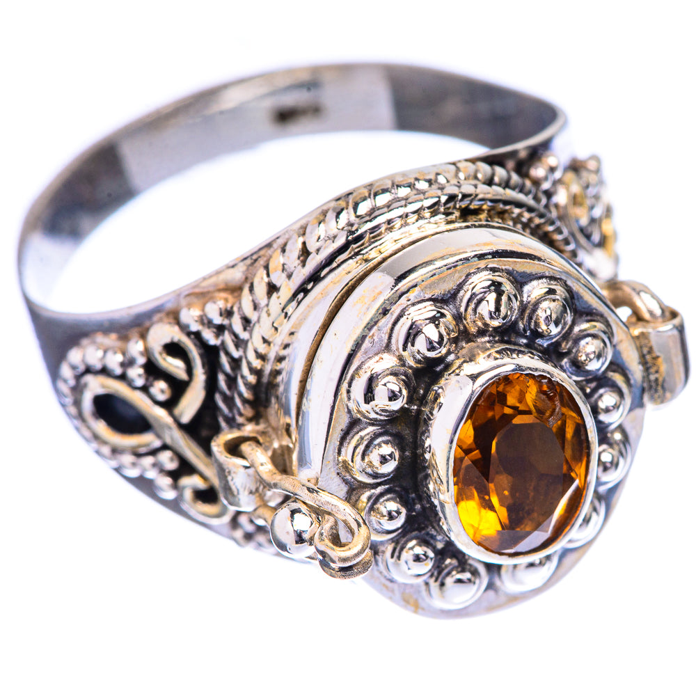 Poison Faceted Citrine Ring Size 12 (925 Sterling Silver) R142656