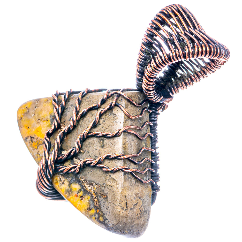 Bumblebee Jasper Tree of Life 1 1/2" (Oxidized Copper)
