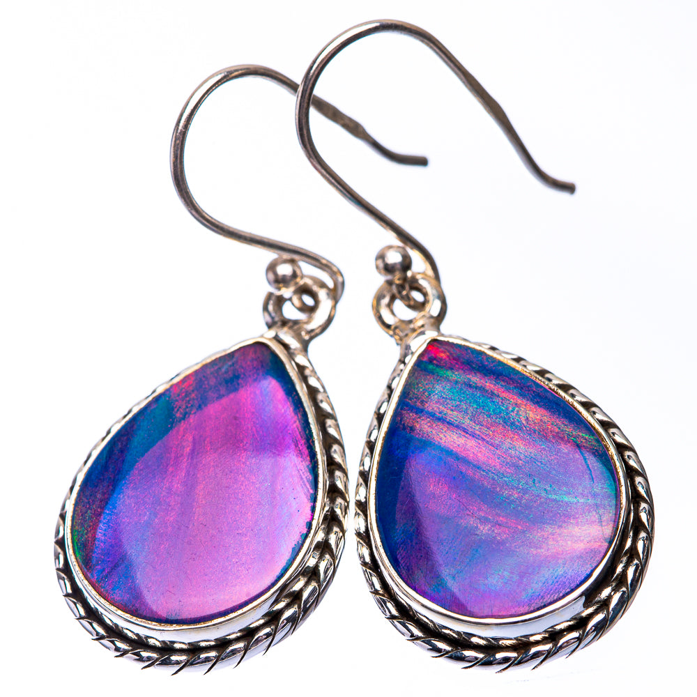 Aura Opal Earrings 1 3/8" (925 Sterling Silver) E432253