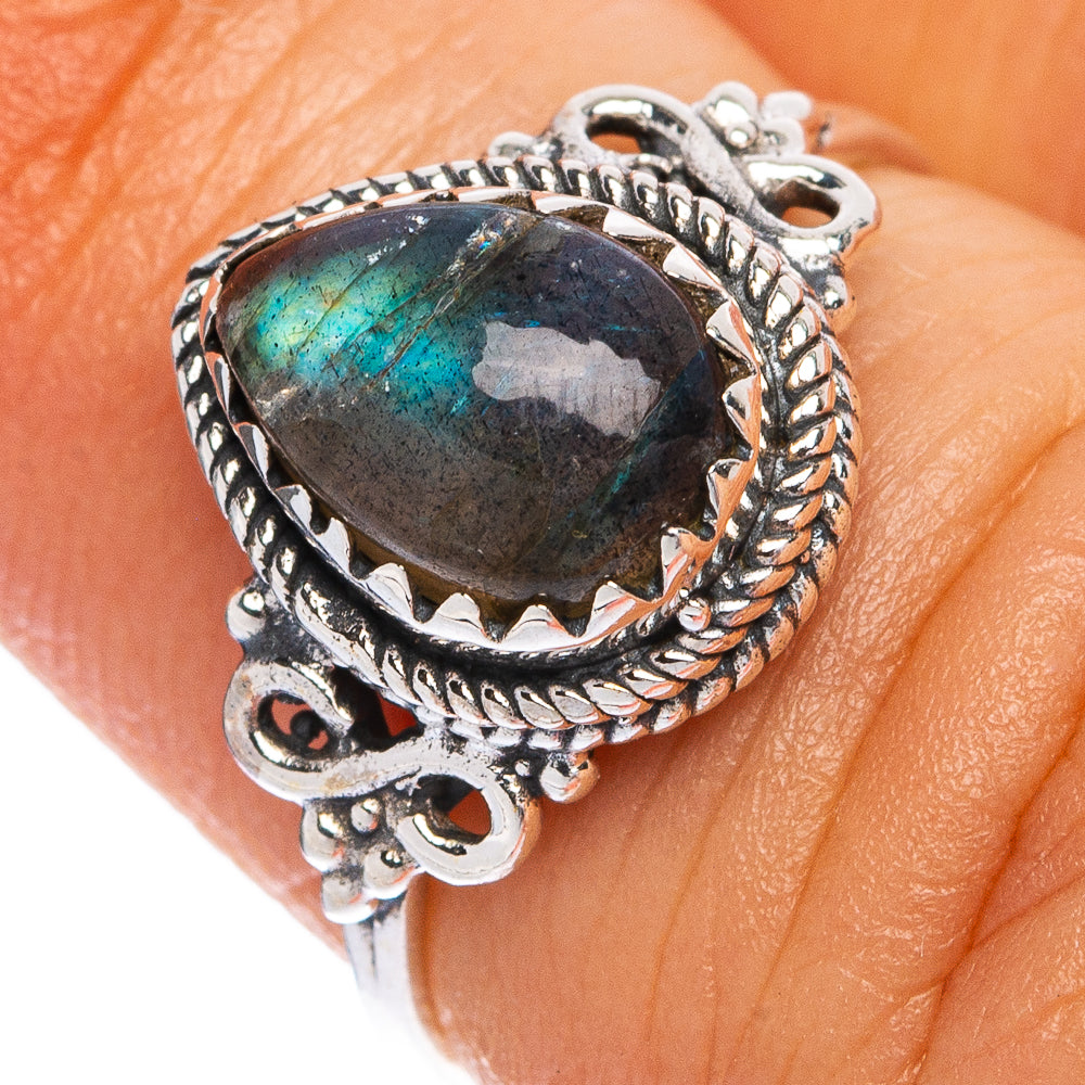 Labradorite Dainty Ring Size 5 (925 Sterling Silver) R145463