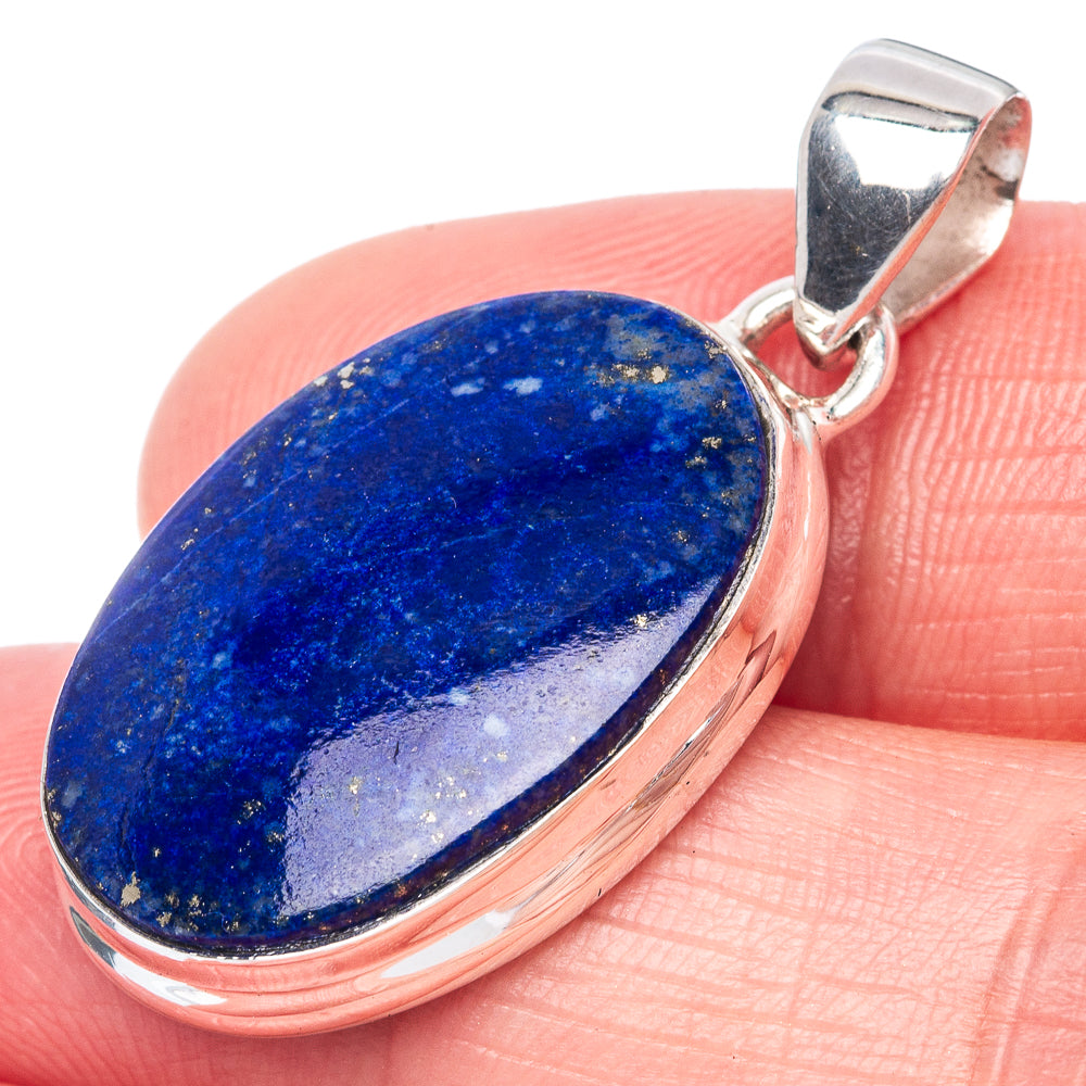 Lapis Lazuli Pendant 1 3/8" (925 Sterling Silver) P40891