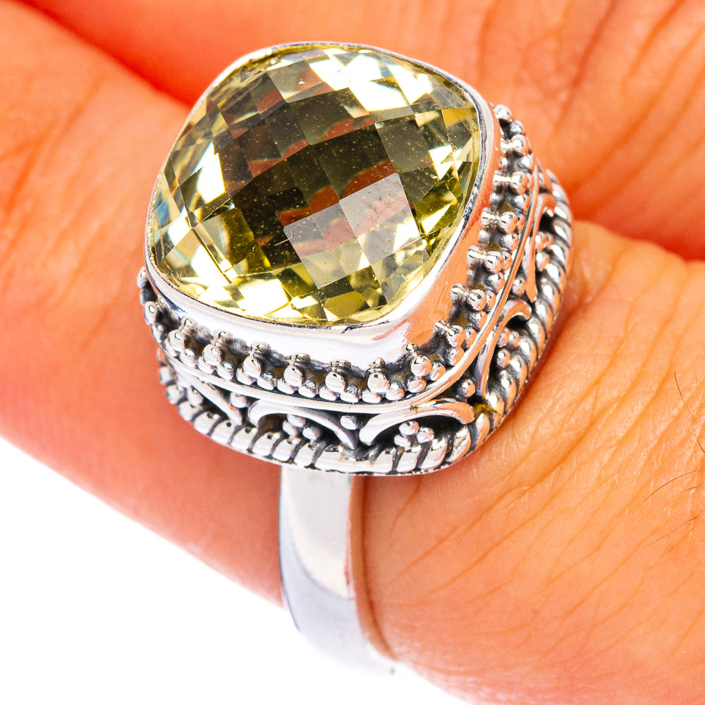 Faceted Citrine Ring Size 6.75 (925 Sterling Silver) R144441