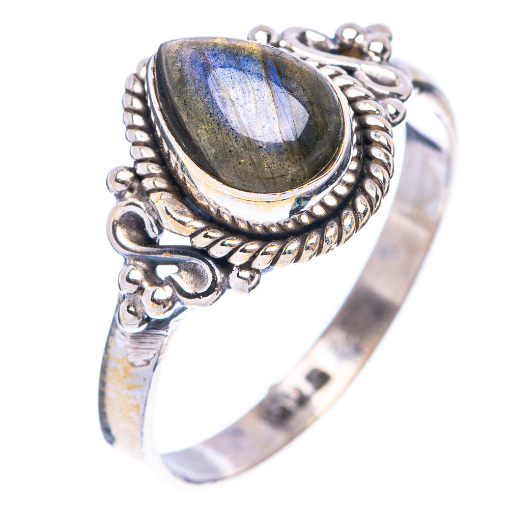 Labradorite Ring Size 7 (925 Sterling Silver) R5609
