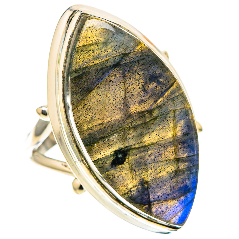 Large Labradorite Ring Size 8.5 (925 Sterling Silver) RING138017