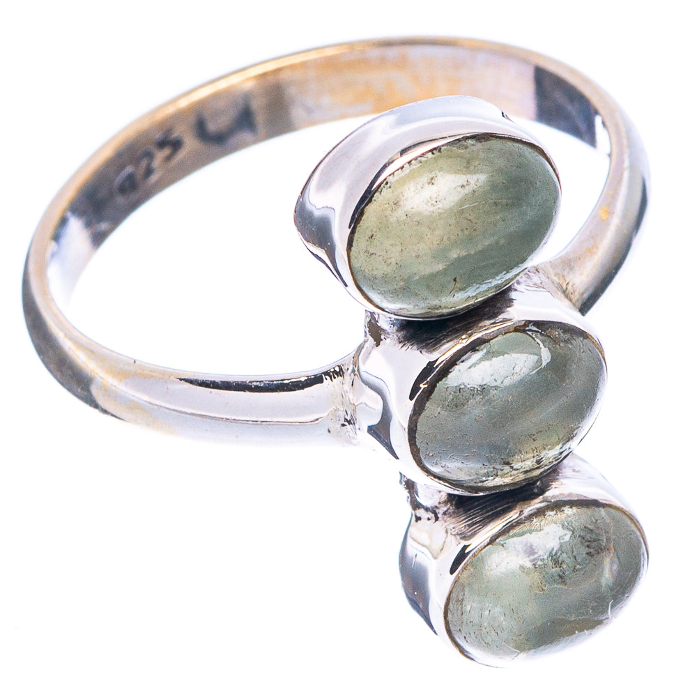 Prehnite Dainty Ring Size 8 (925 Sterling Silver) R5285