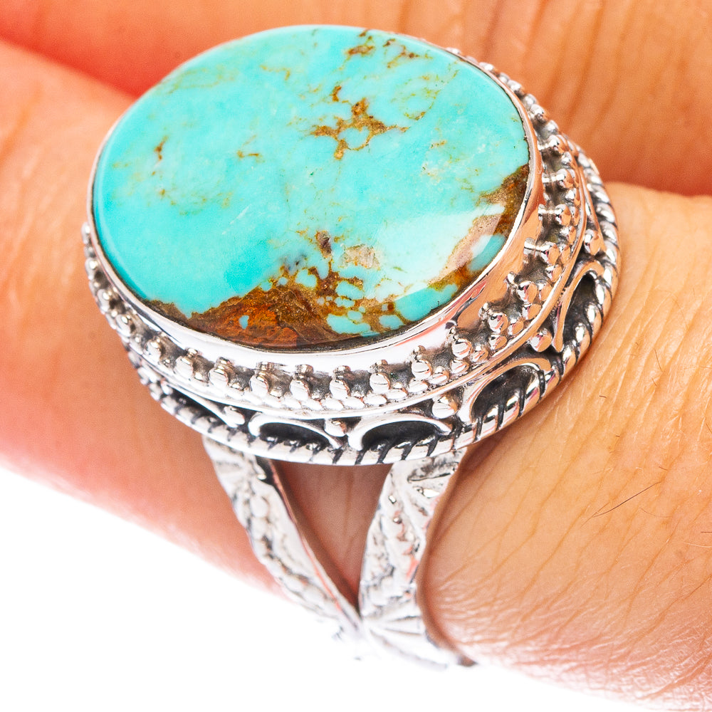 Rare Kingman Turquoise Ring Size 7 (925 Sterling Silver) R7489