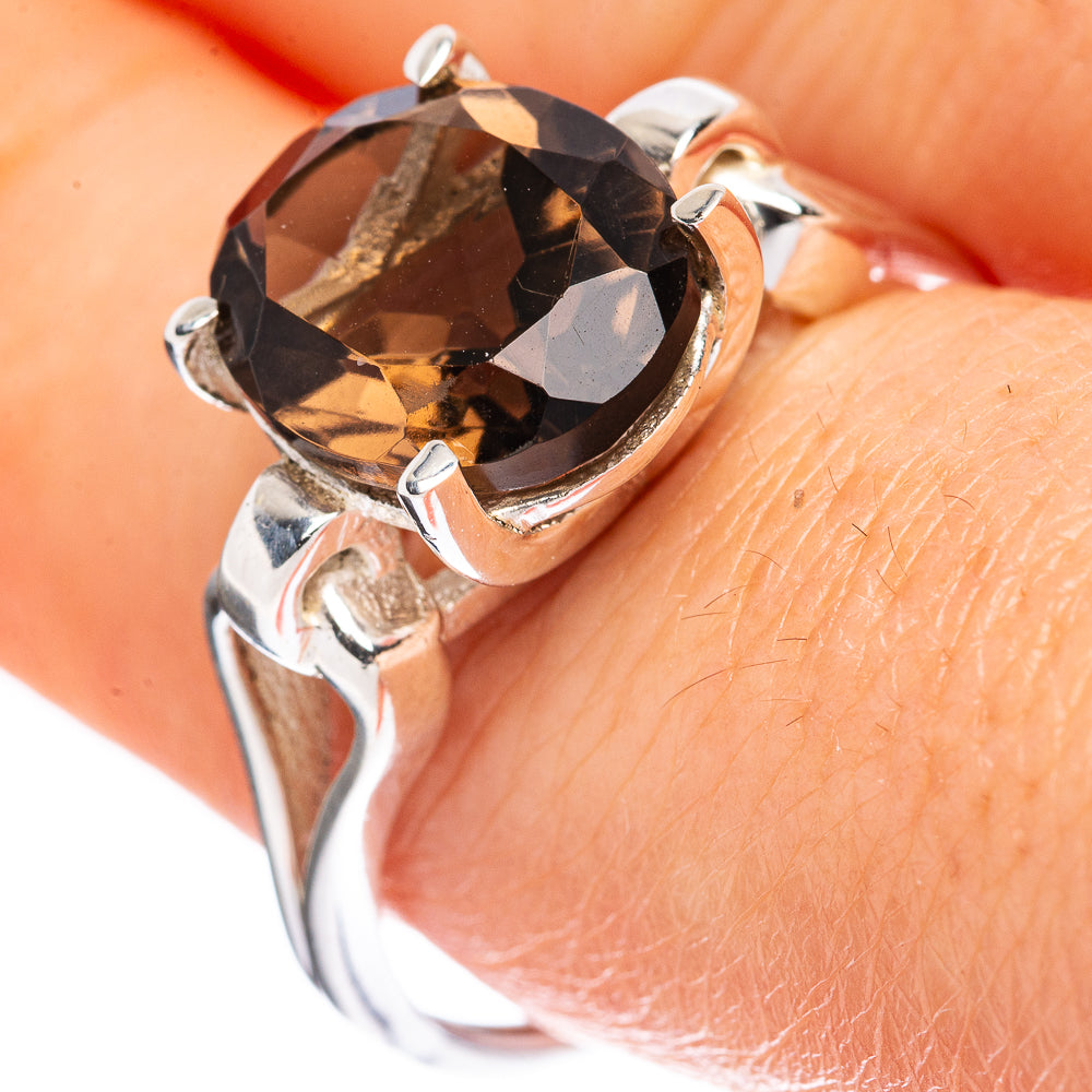 Value Smoky Quartz Ring Size 9.75 (925 Sterling Silver) R3156