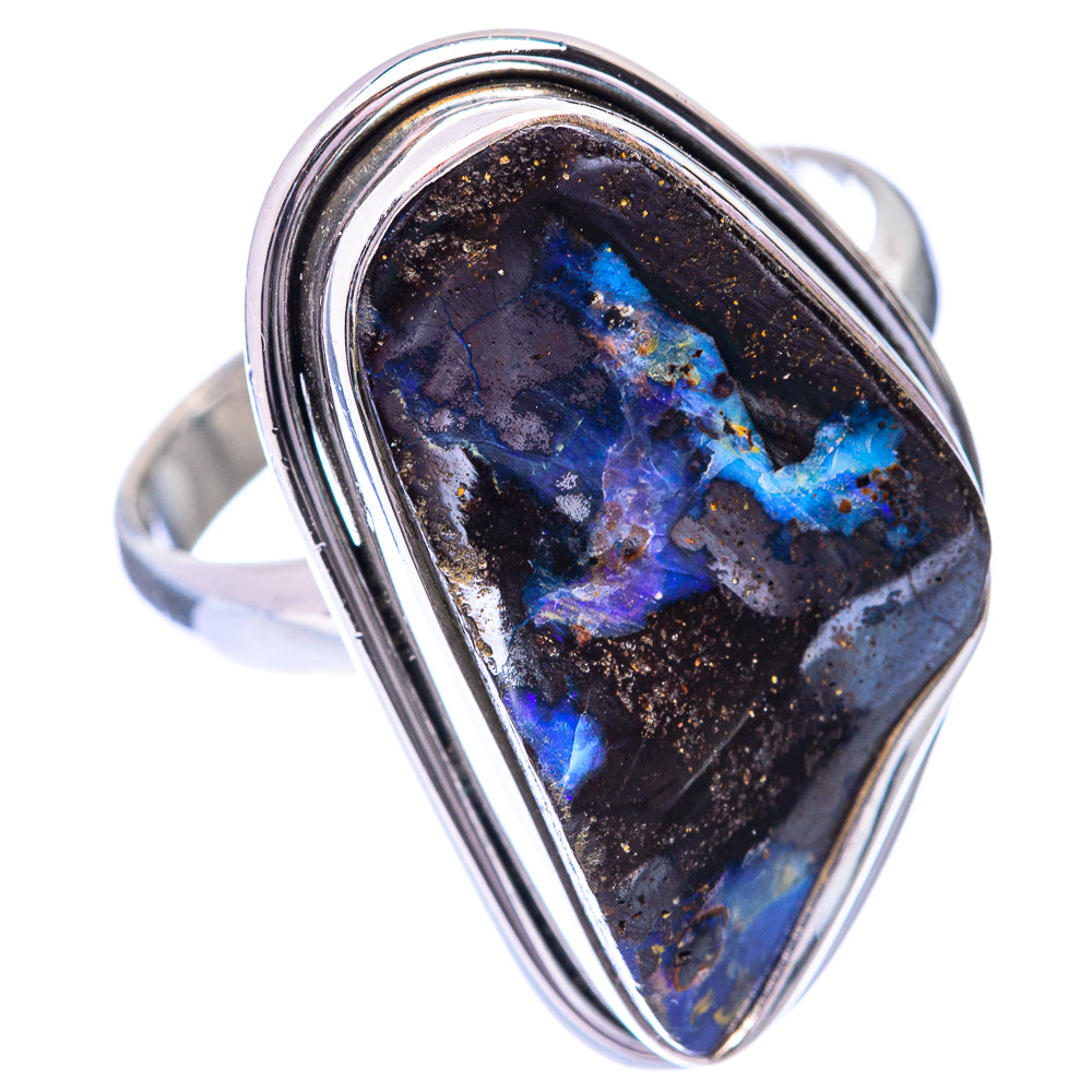 Large Boulder Opal Ring Size 11.25 (925 Sterling Silver) R140777