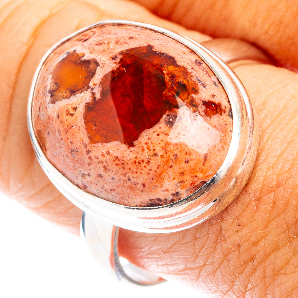 Rare Mexican Fire Opal Ring Size 10 (.925 Sterling Silver)