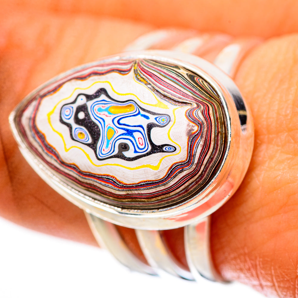 Fordite Ring Size 9 (925 Sterling Silver) RING139145