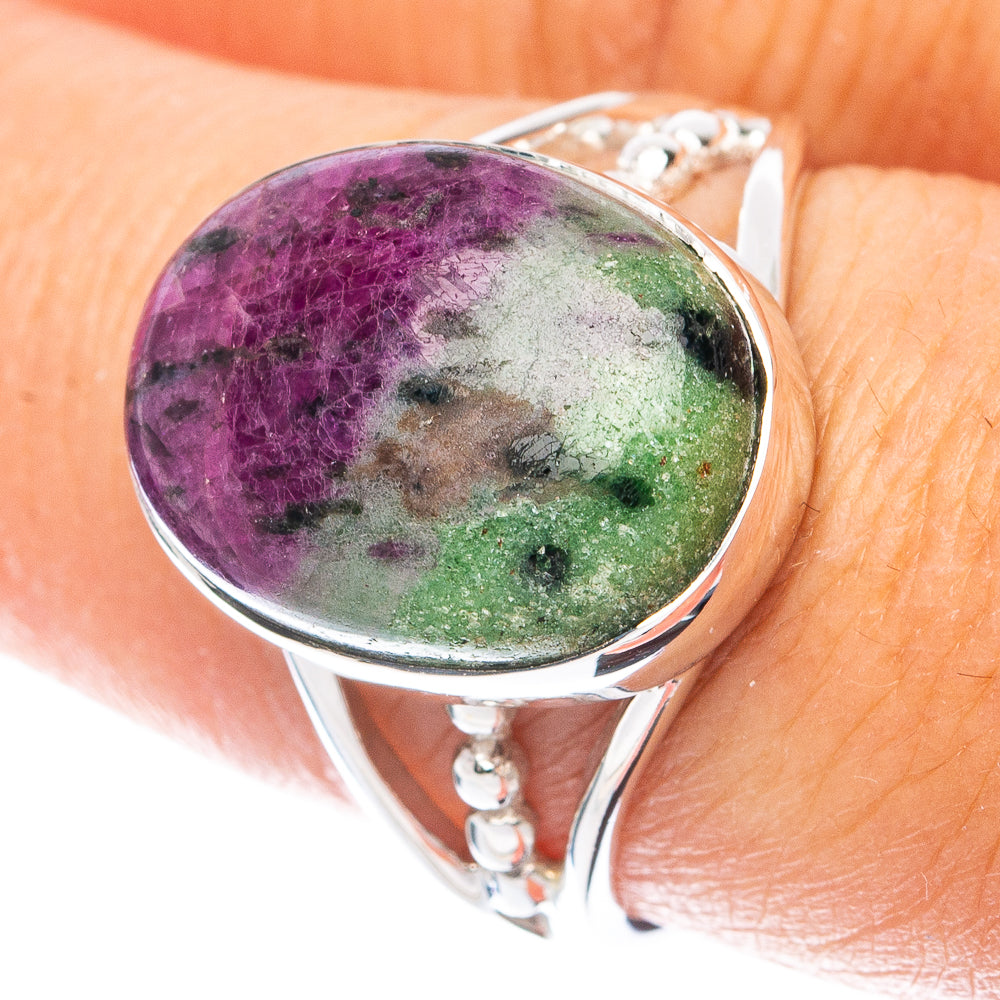 Premium Ruby Zoisite Ring Size 7.75 (925 Sterling Silver) RING7737