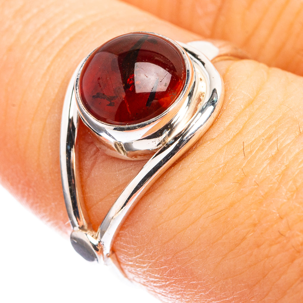Baltic Amber Ring Size 7 (925 Sterling Silver) R142809