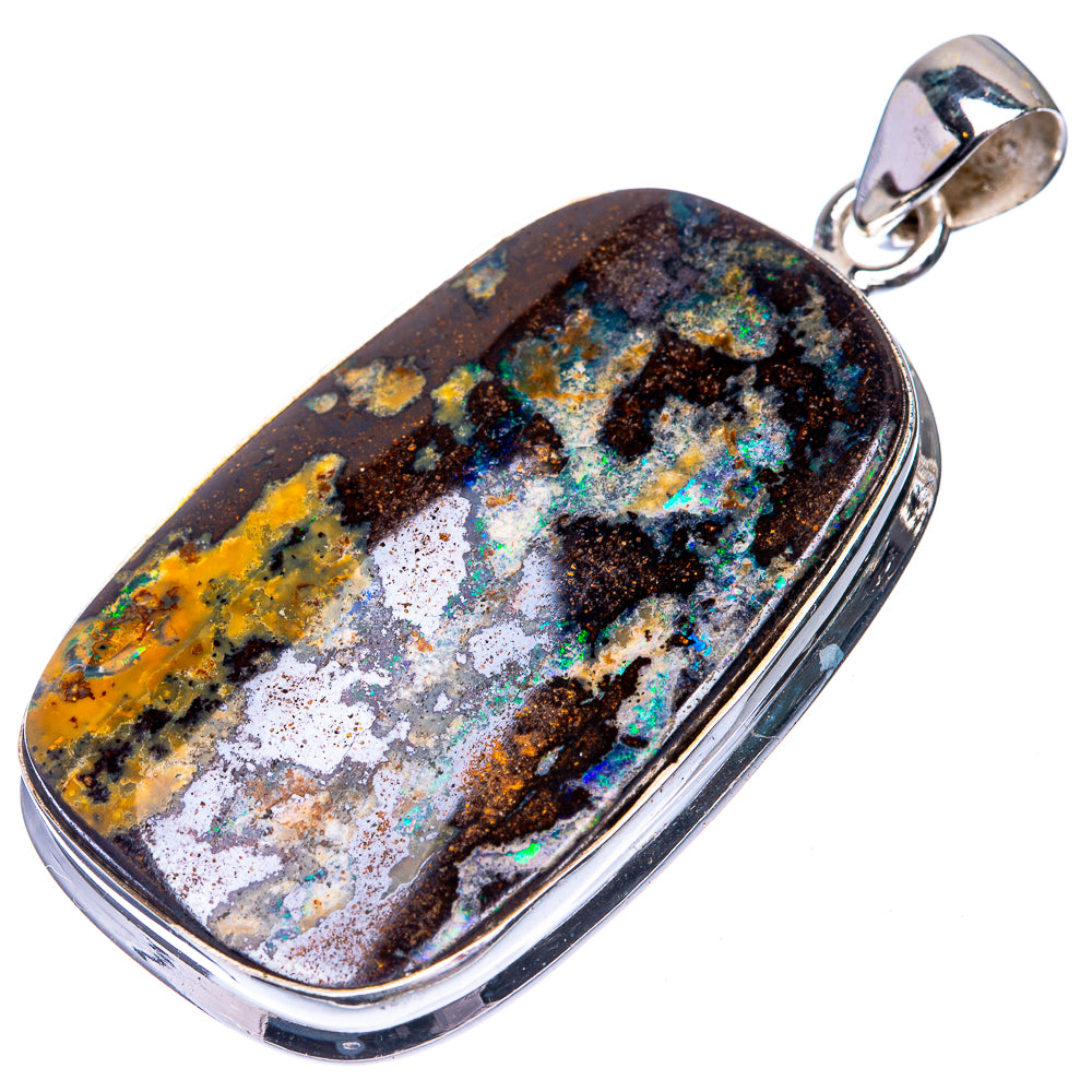 Boulder Opal Pendant 1 7/8" (925 Sterling Silver) P39278