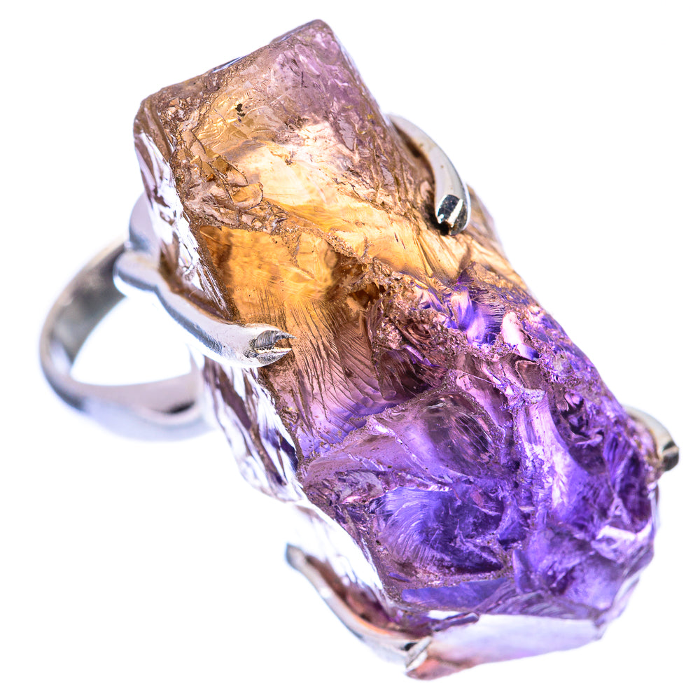 Large Raw Ametrine Ring Size 7.5 (925 Sterling Silver) R140795