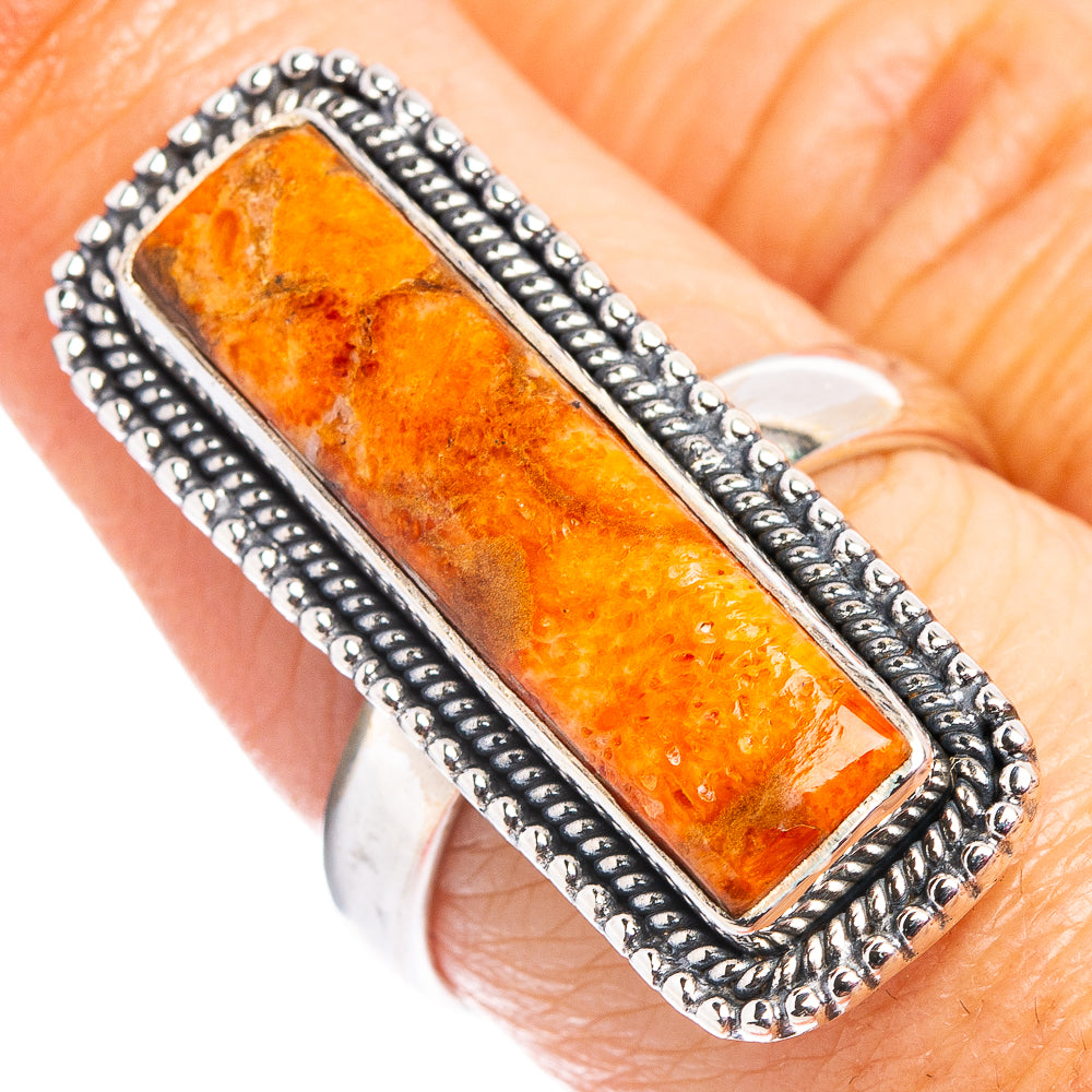 Sponge Coral Ring Size 8 (.925 Sterling Silver)