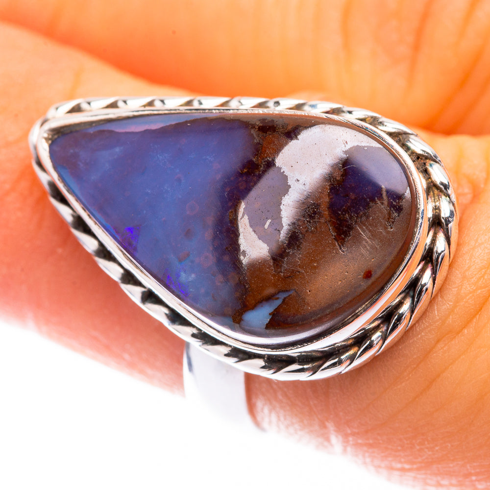 Boulder Opal Ring Size 6 (925 Sterling Silver) R141319