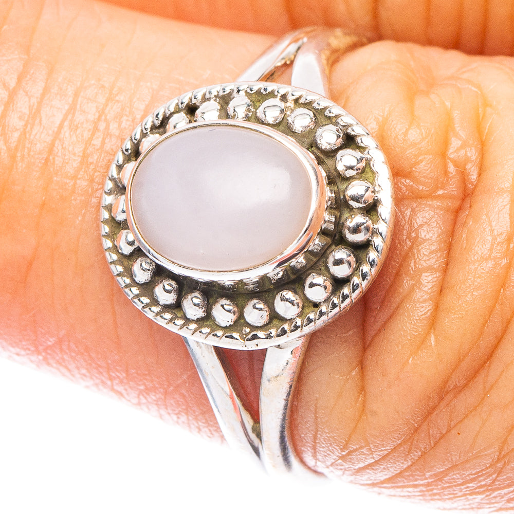 Pink Opal Ring Size 7 (925 Sterling Silver) R7012