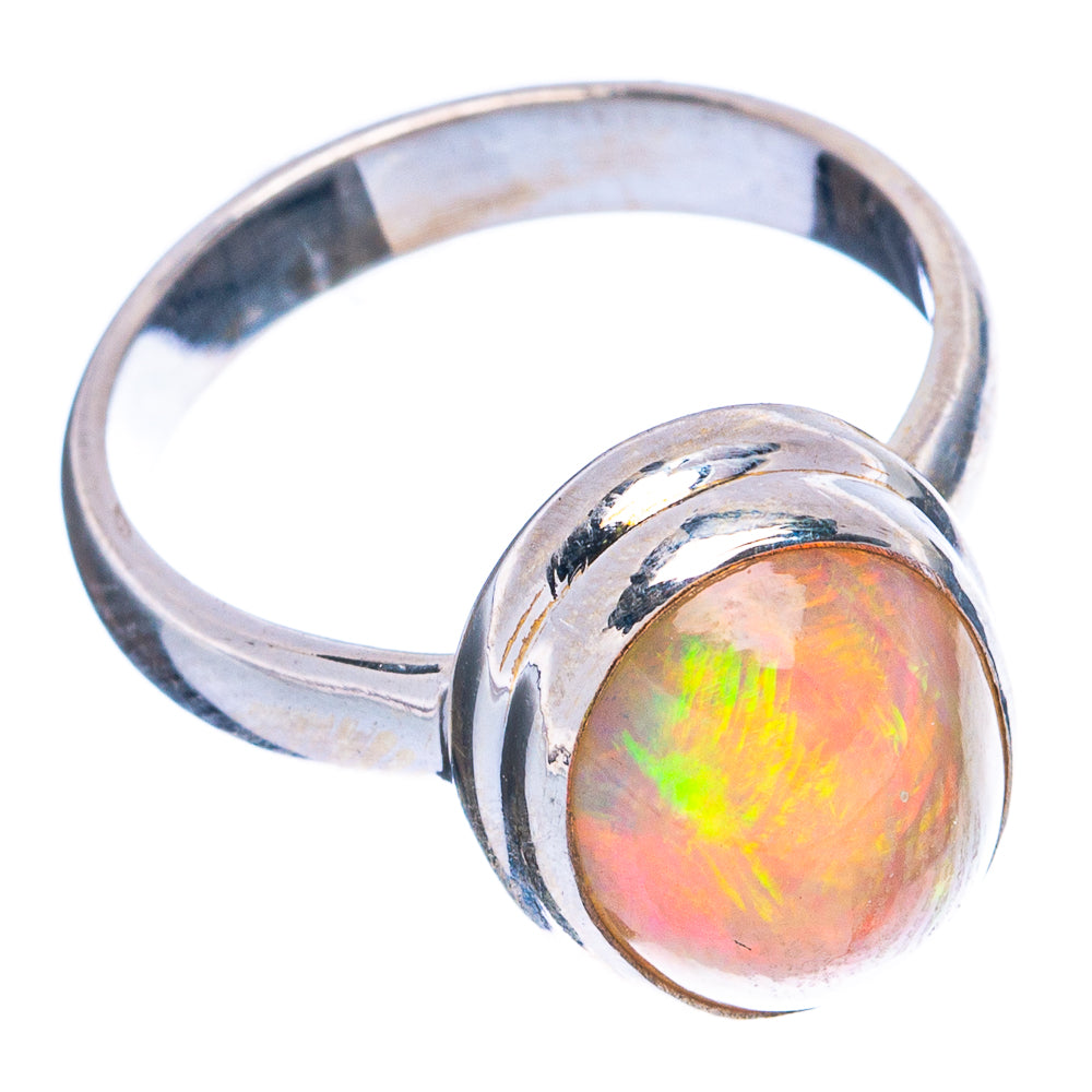 Rare Large Ethiopian Opal Ring Size 5.75 (925 Sterling Silver) R4923
