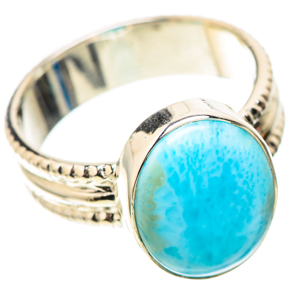 Premium Larimar Ring Size 6 (925 Sterling Silver) RING138241