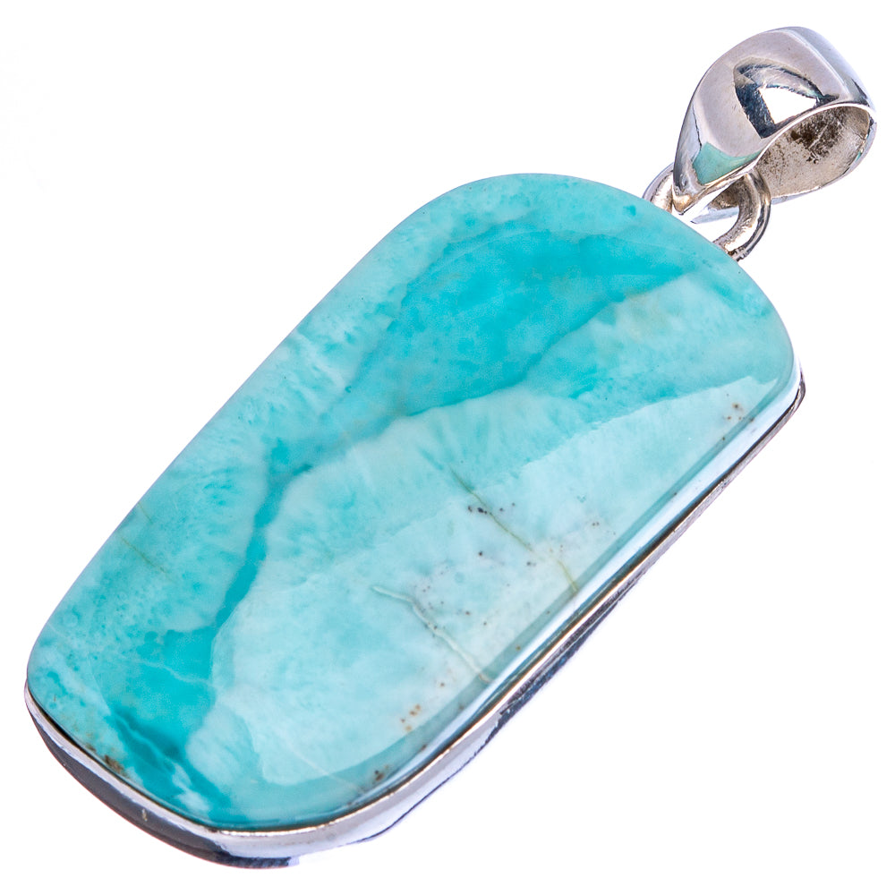 Larimar Pendant 1 5/8" (925 Sterling Silver) P43101