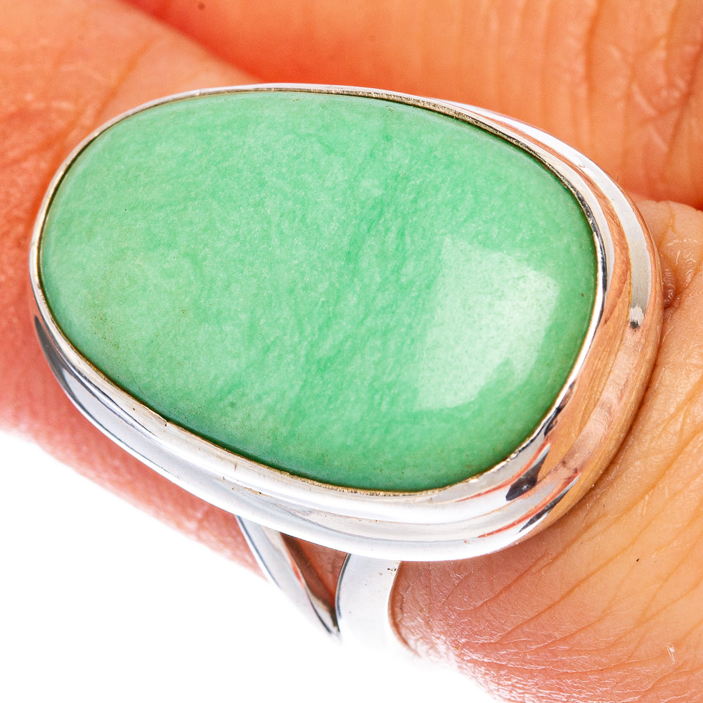 Chrysoprase Ring Size 6 (925 Sterling Silver) R1422