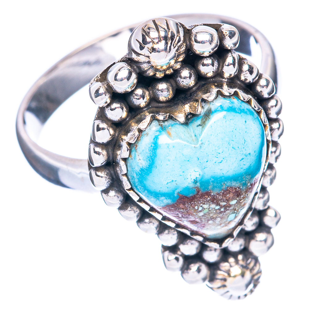 Golden Hills Turquoise Ring Size 8 (925 Sterling Silver) R2772