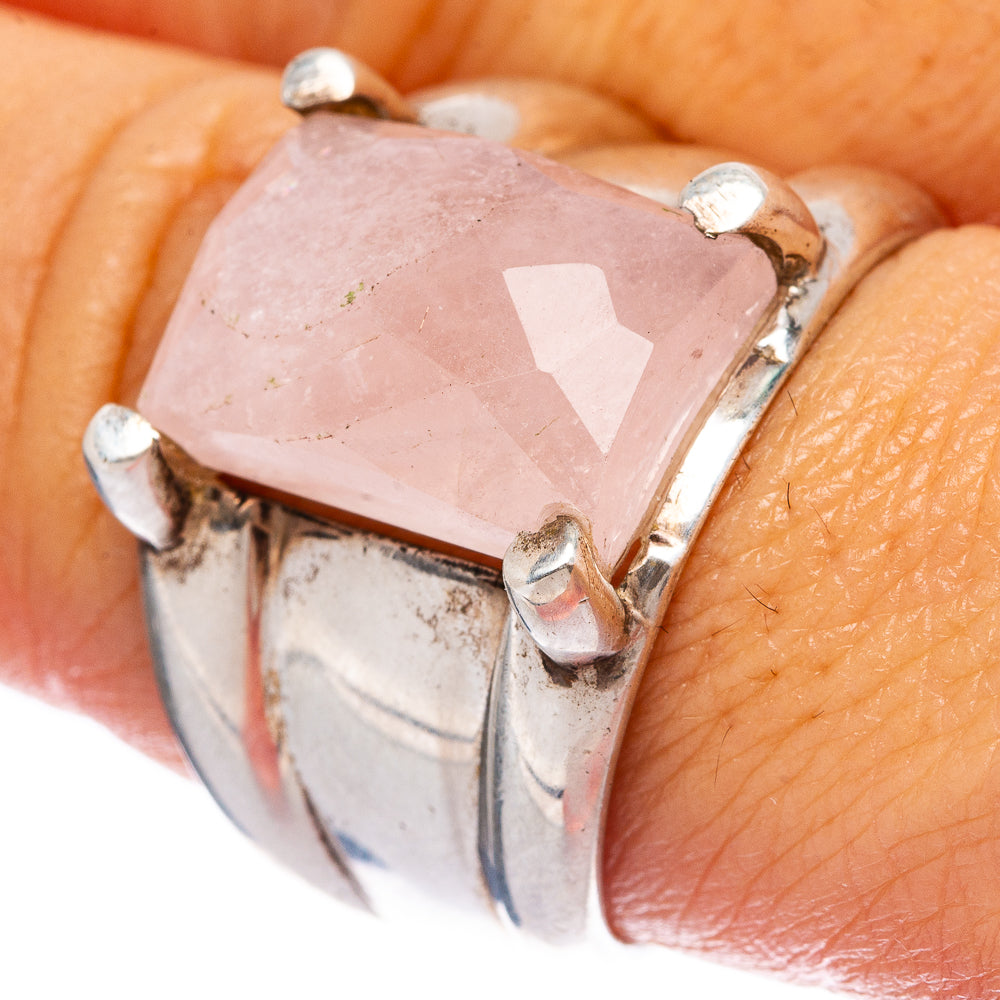 Rose Quartz Ring Size 8.75 (925 Sterling Silver) R145921
