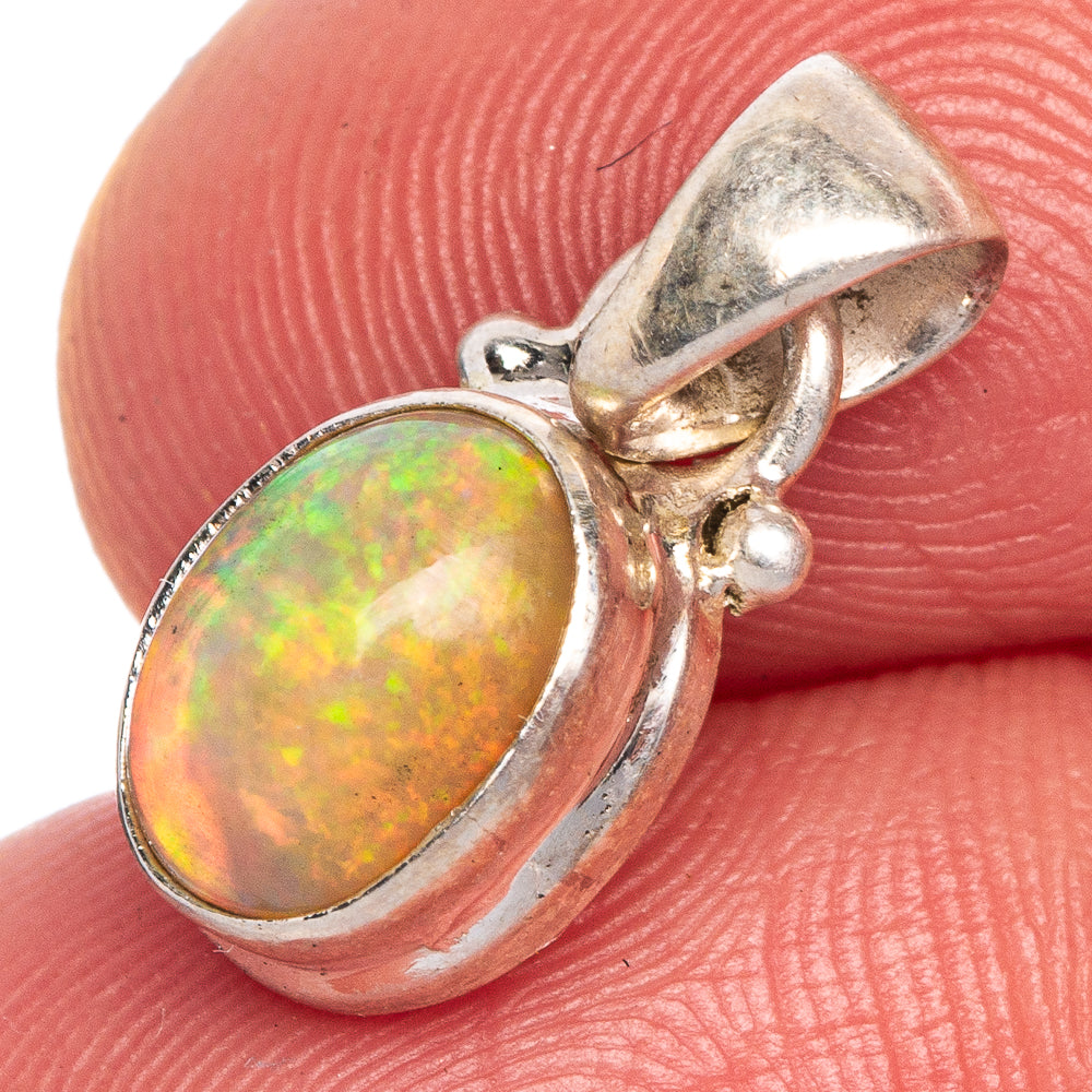 Rare Ethiopian Opal Pendant 3/4" (925 Sterling Silver) P40667