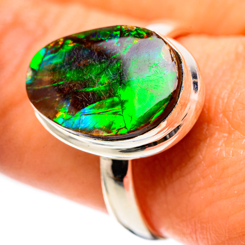 Ammolite Ring Size 10.75 (925 Sterling Silver) RING138824