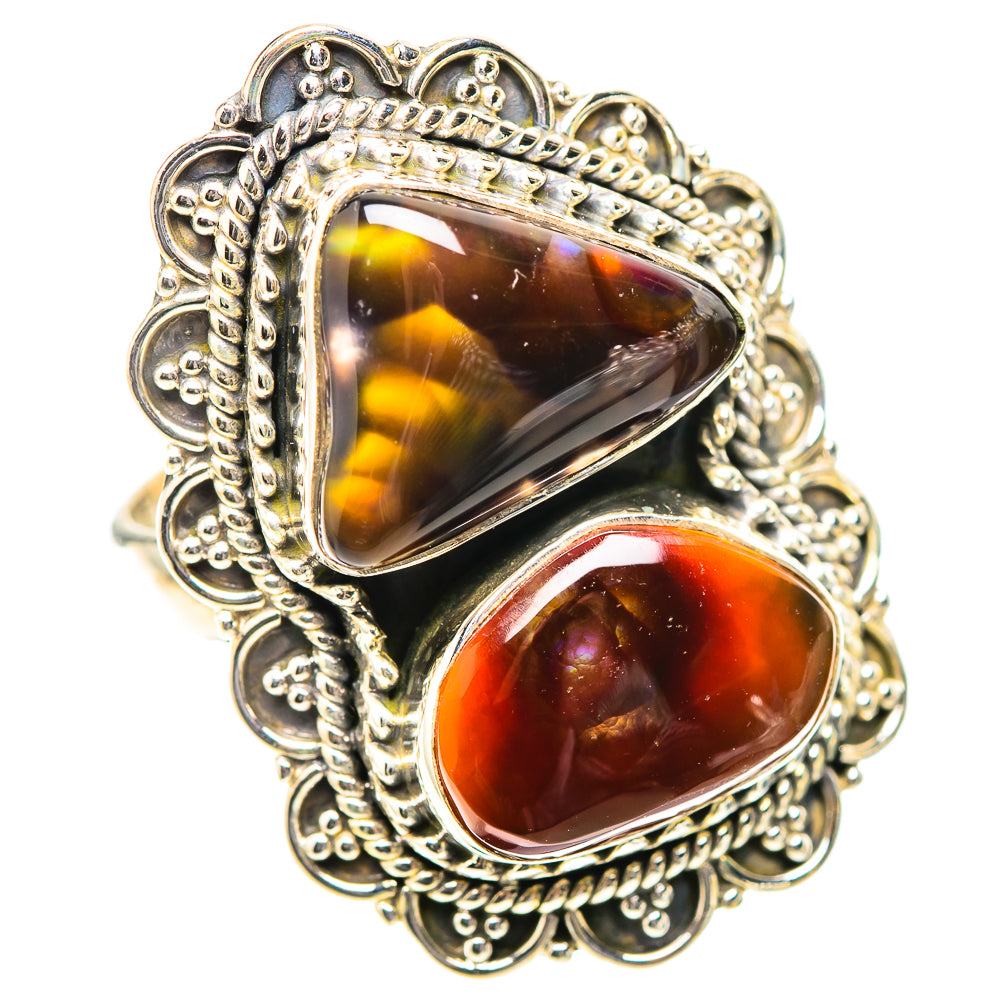 Large Mexican Fire Agate Ring Size 8.75 (925 Sterling Silver) RING138898