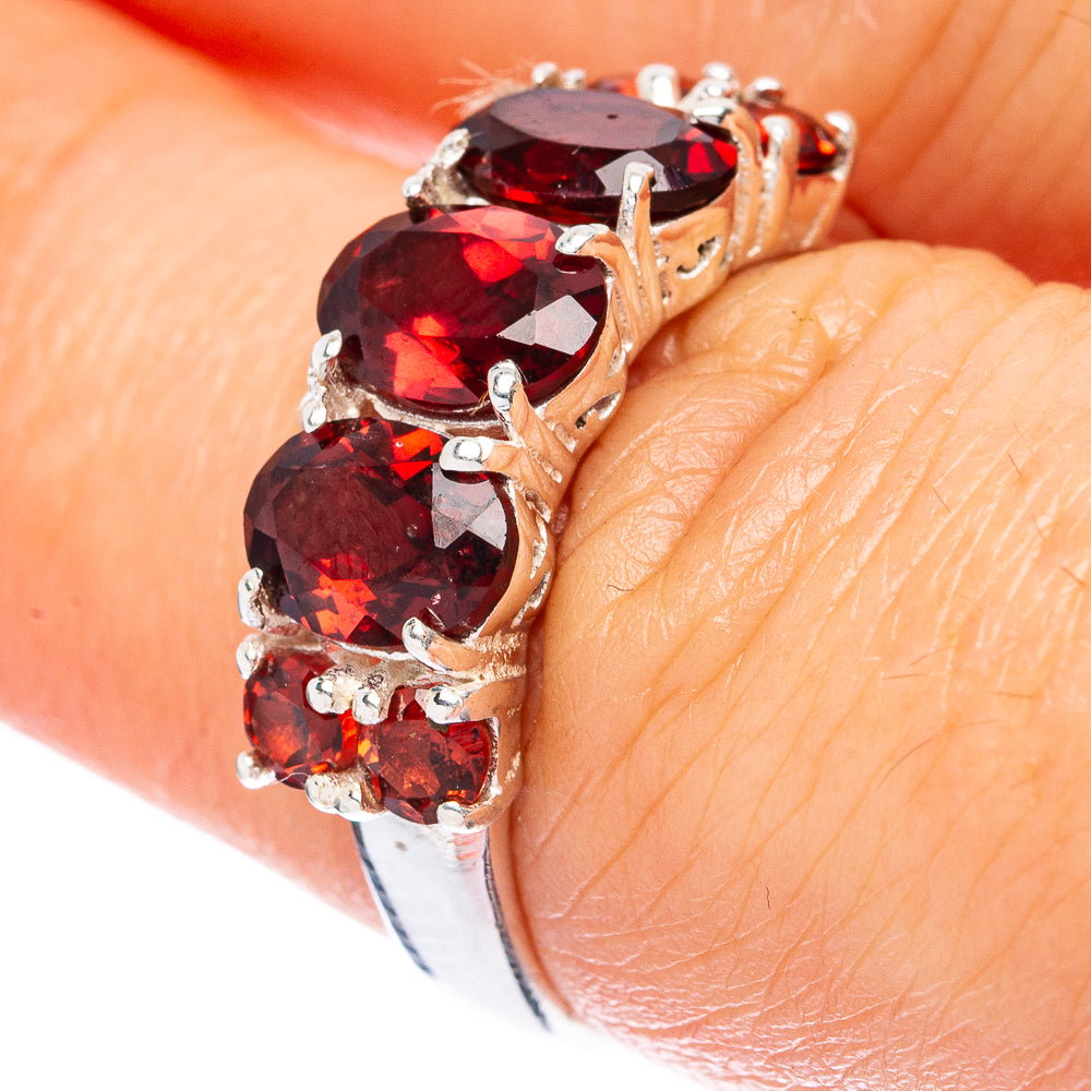 Value Garnet Ring Size 6.75 (925 Sterling Silver) R3365