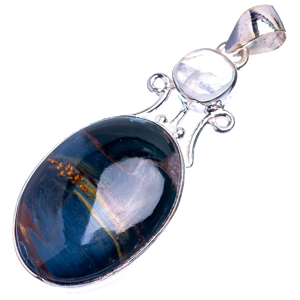 Pietersite, Rainbow Moonstone Pendant 2" (925 Sterling Silver) P38907