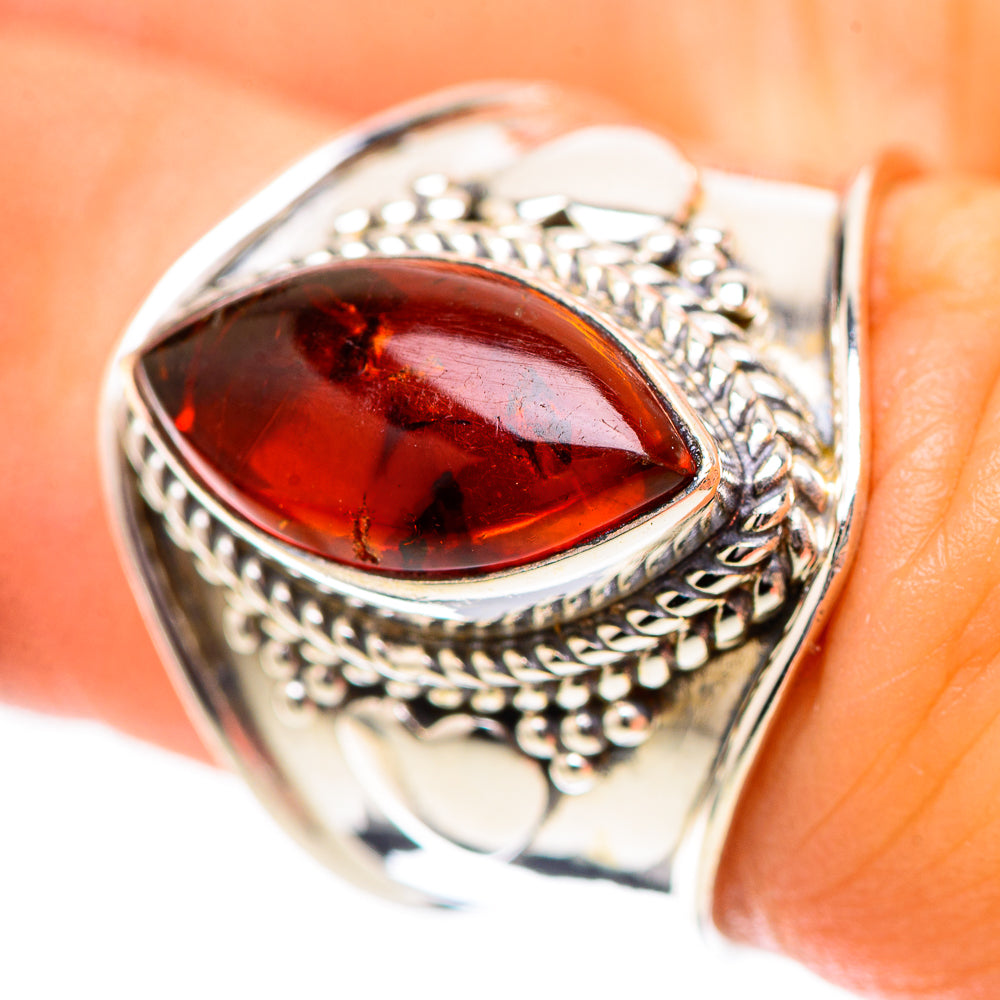 Baltic Amber Ring Size 6.5 (925 Sterling Silver) RING139054
