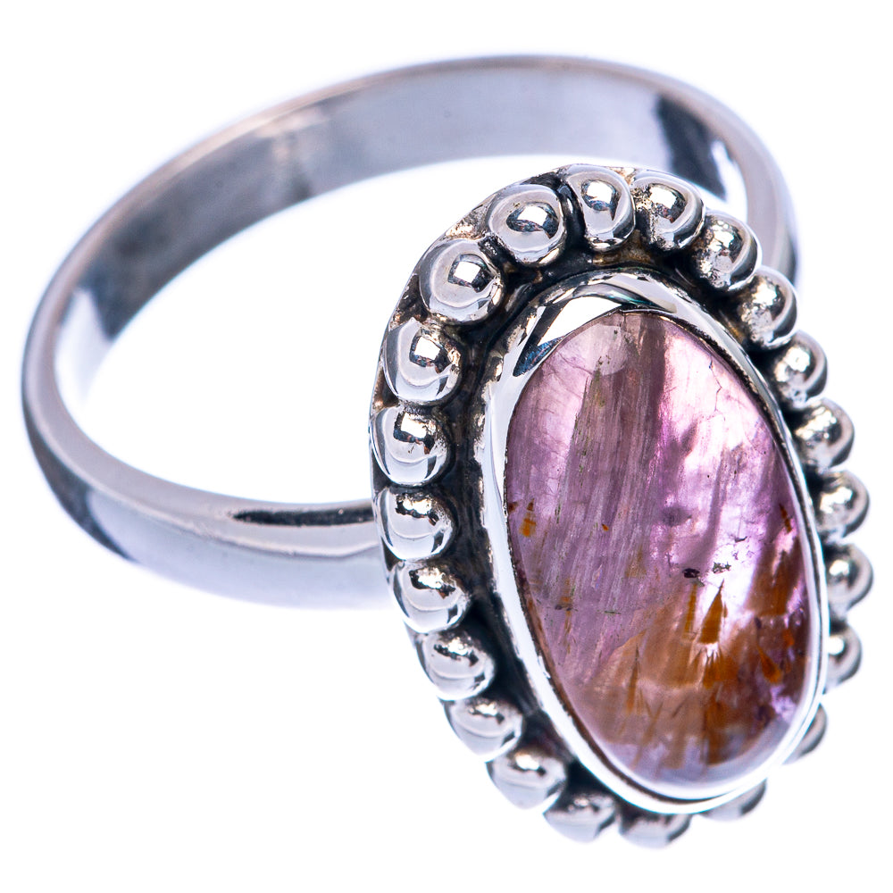 Rare Cacoxenite Amethyst Ring Size 8.75 (925 Sterling Silver) R145541