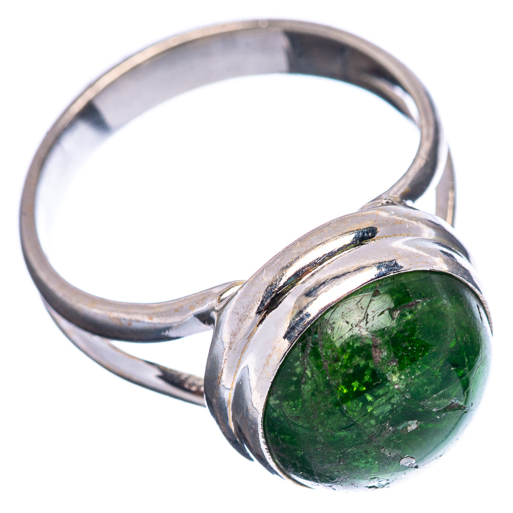 Chrome Diopside Ring Size 7.5 (.925 Sterling Silver)