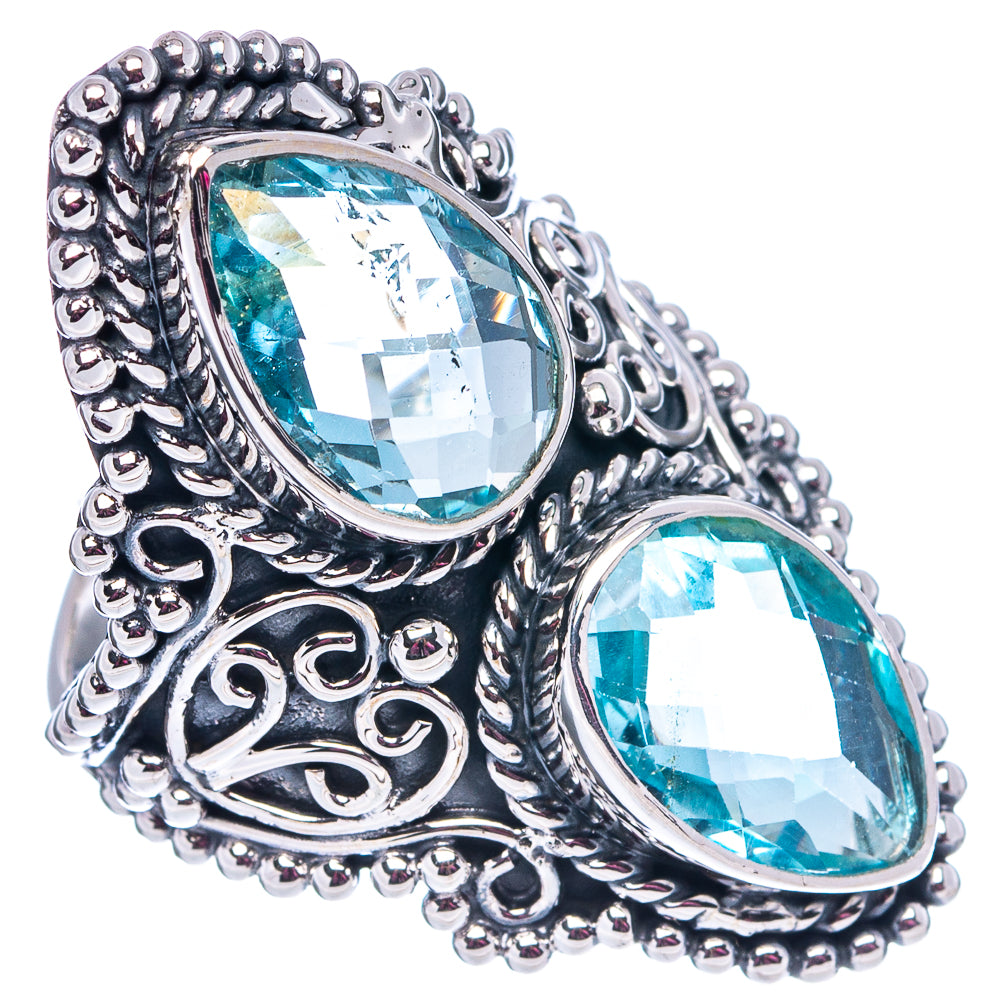 Signature Blue Topaz Ring Size 8.75 (.925 Sterling Silver)