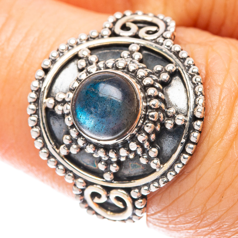 Labradorite Ring Size 7.25 (925 Sterling Silver) R5567