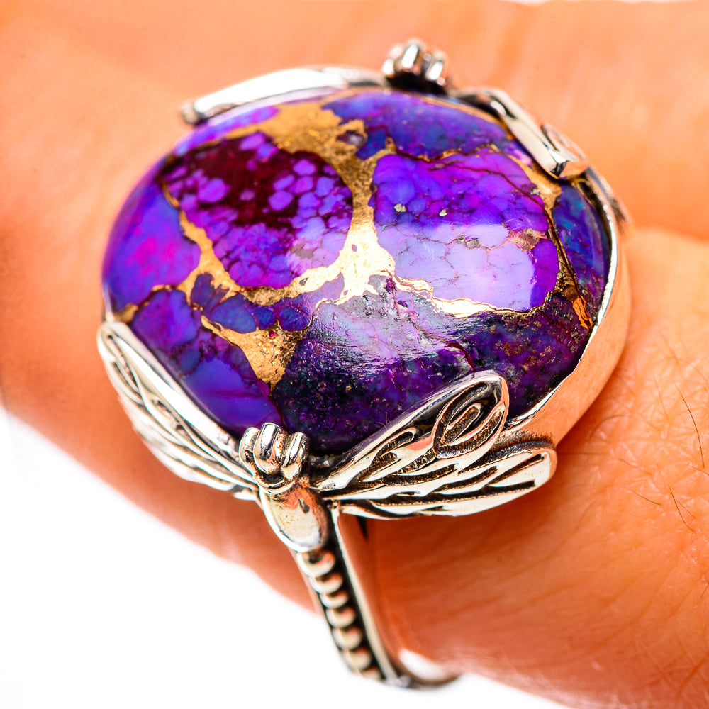 Purple Copper Composite Turquoise Ring Size 9 (925 Sterling Silver) RING139214