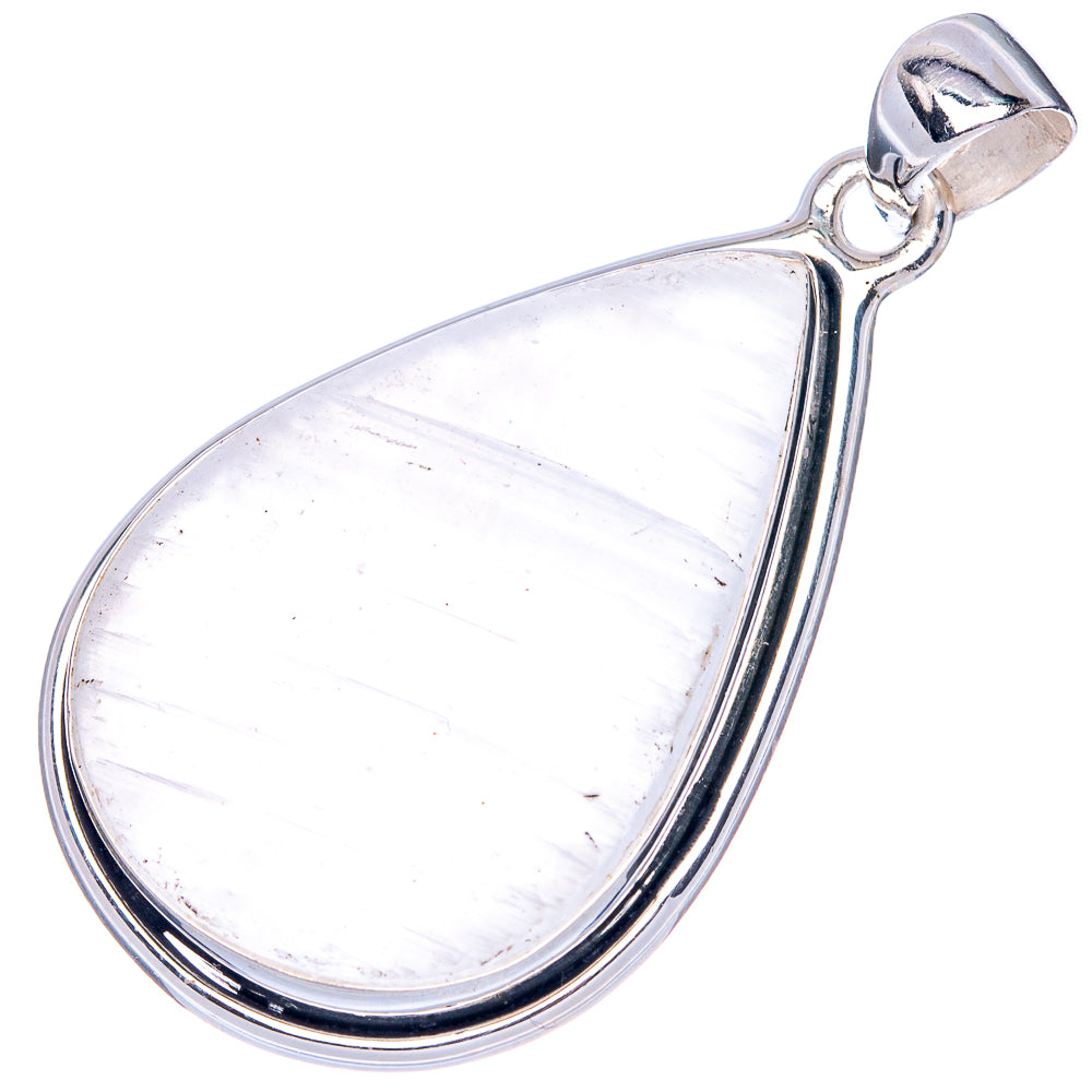 Selenite 925 Sterling Silver Pendant 1 5/8" (925 Sterling Silver) P41902